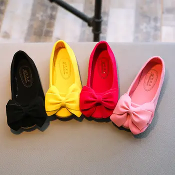 

Fashion Girls Children Casual Shoes Princess Bow Kids Shoes Little Girls Party Wedding Shoes Toddler Cute Flats Infant Shoes