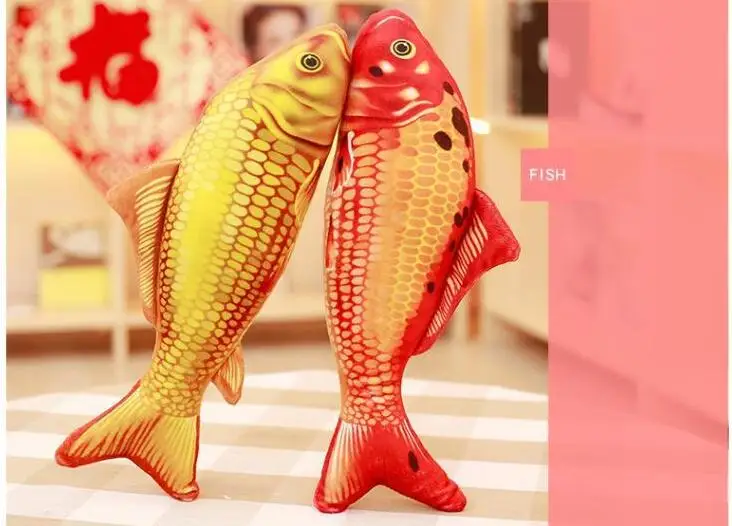 Моделирование 1 шт. 60 см Koi Fish подушки для опираясь на игрушки украшения подарок для детей