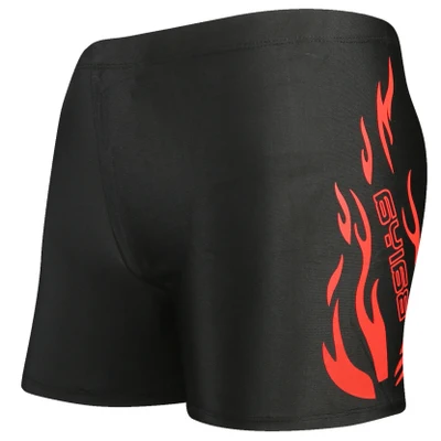 Swim Trunks Men Swimsuit Sexy Low Waist Men's Swimsuit Swimming Trunks Beach Board Push Up Fire Print Boxer Briefs Beach Short Pants