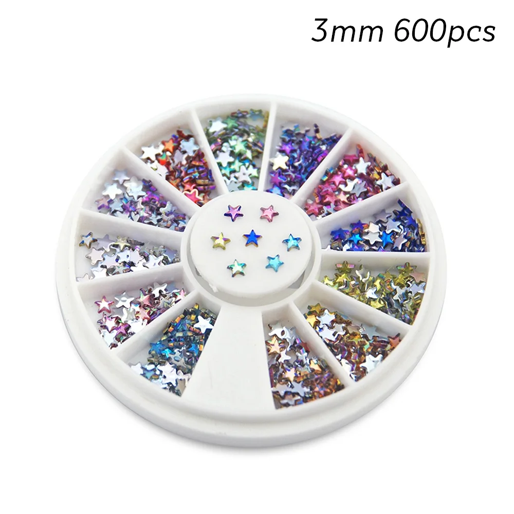 Стразы для ногтей Rolabling Star Rainbow Diamond, акриловые украшения, аксессуары для ногтей, маникюрные Стразы - Цвет: 02