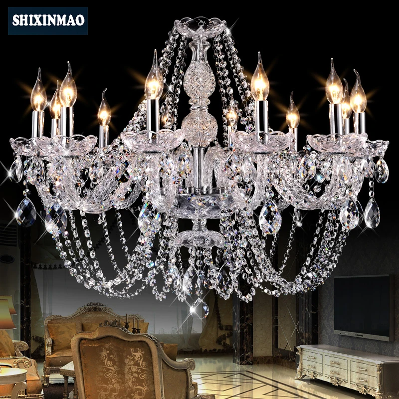SHIXNIMAO роскошный электрическая хрустальная люстра 6arm/8arm/10arm/15arm 011|lamp crystal|electric