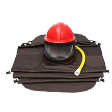 Абразивная дробеструйная очистка шлем пескоструйная защитная одежда с трубой защитная одежда