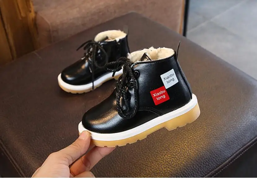 Children's plus velvet snow boots-21