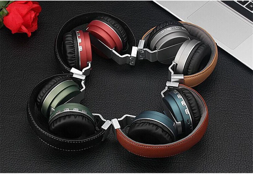 BT008 Bluetooth Headphone Stereo Wireless Bluetooth 4.0 Foldable Metal Headset Portable Earphone Support TF Slot AUX MP3 Player (26)