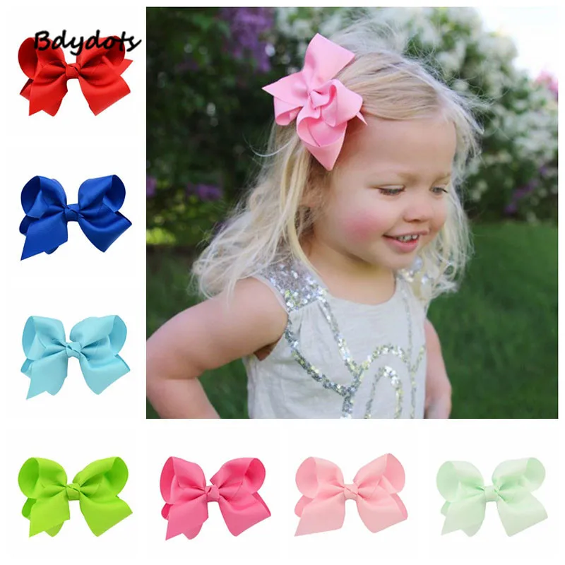 Оптовая продажа 20 шт. смешанные цвета 4 дюйма детская Репсовая лента|bow hair baby|baby