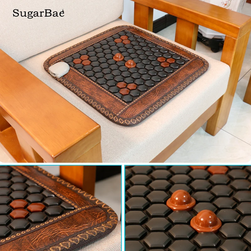

Health Care Heating Mat Tourmaline Mattress Electric Hemorrhoids Cushion Best Gift For Parents Size 45*45cm