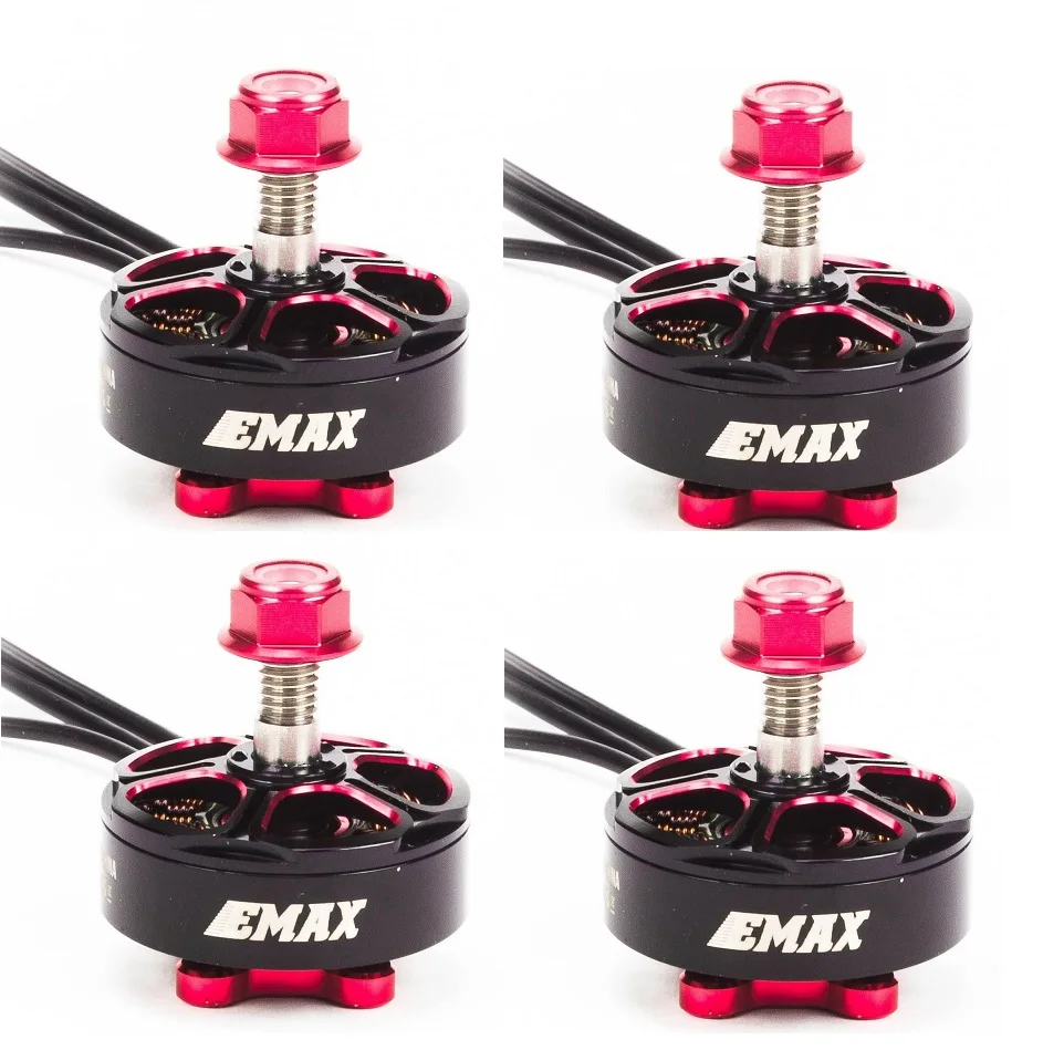 

RCMOY4pcs /lot EMAX RSII 2206 RSII 2206 1700kv/1900kv/2300kv/2700kv Race Spec - (4-6S)Brushless Motor for FPV Quad Racing