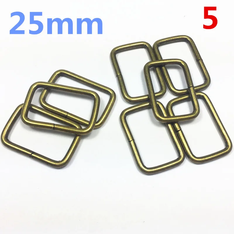 25pcs1 5 мм/20 мм/25 мм/40 мм прямоугольное кольцо несварные никелированные петли для