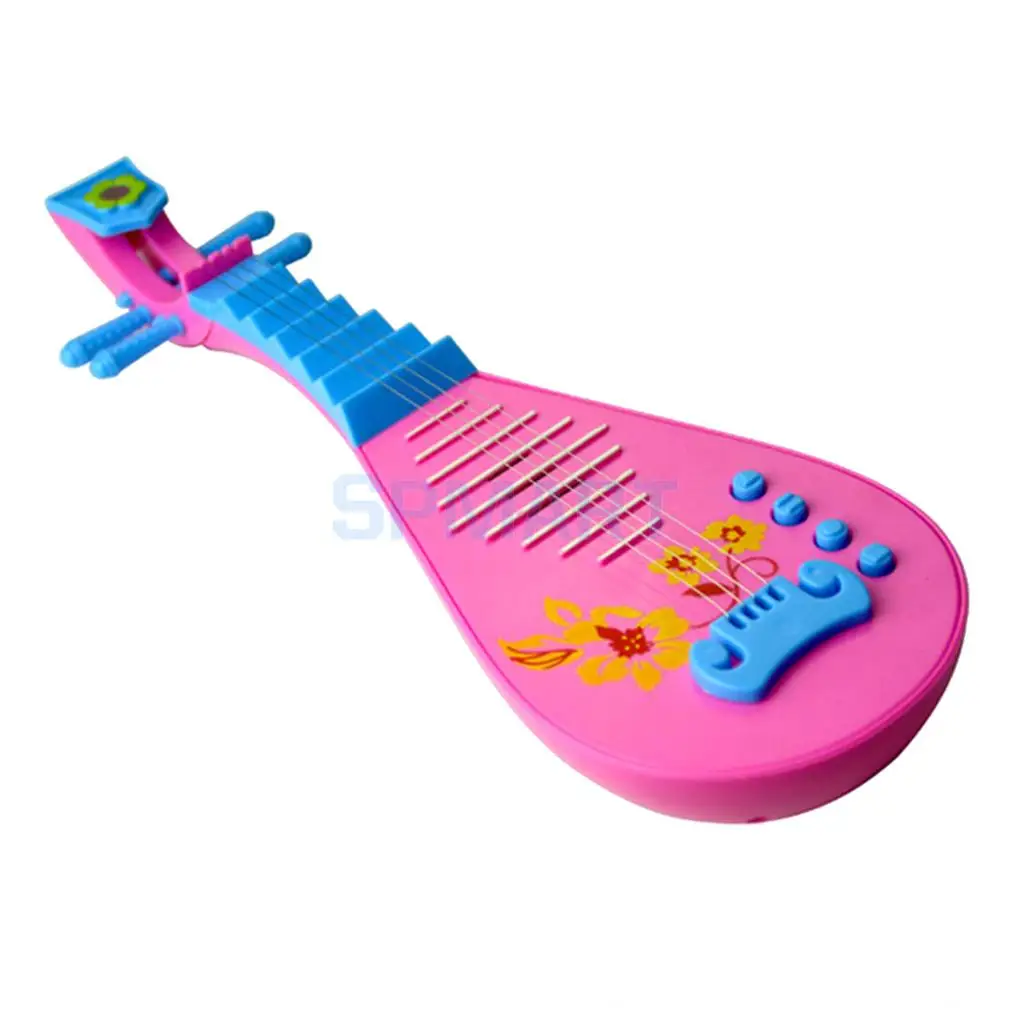 Electric Chinese Pipa Music Electric Guitar with Kids String Buttons Children Baby Musical Instruments Early Educational Toy