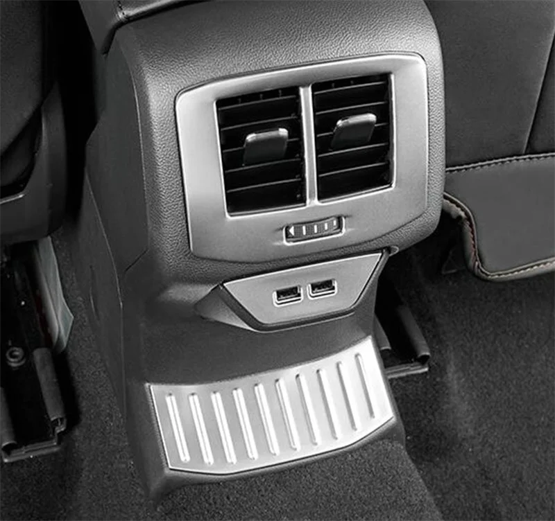 

Stainless Steel Accessory Rear Air Conditioning Outlet Vent Cover Relax Decorated Sequins For Volkswagen T-ROC T ROC 2018 2019
