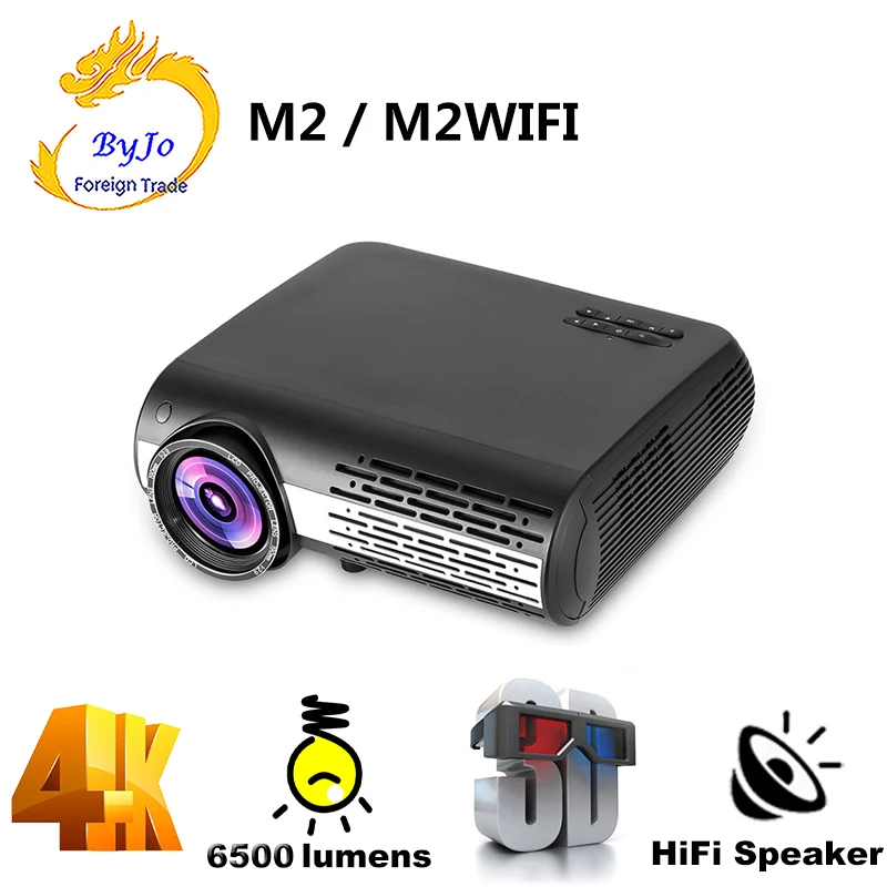 

Poner Saund M2 LED 4K 2K 1080P FULL HD projector 6500 Lumens 3D Home Theatre Android 6.0 Bluetooth 5G WIFI HDMI USB AV Vs led 86