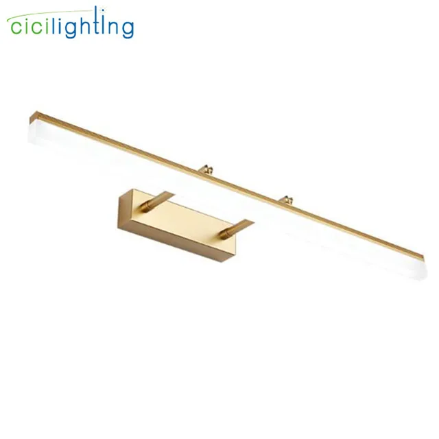 $US $29.99  Modern L40/50/60/70/90cm Stretchable LED Vanity lights black silver chrome bathroom mirror lighting