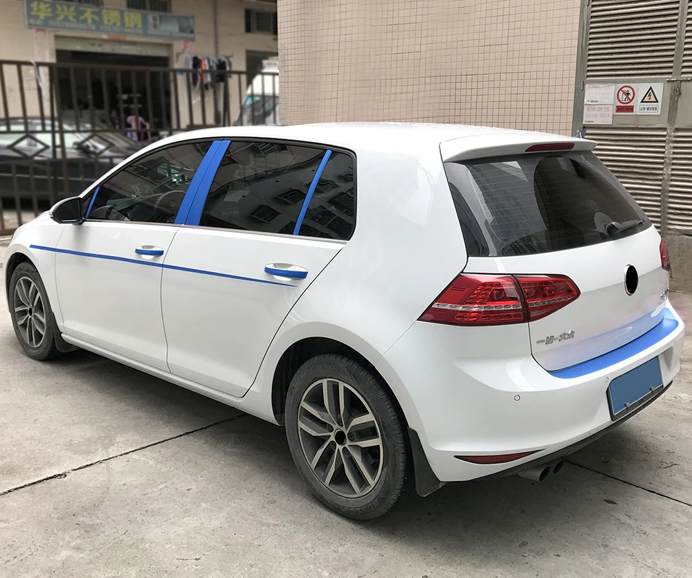 Наклейки на передний и задний бампер из углеродного волокна для Volkswagen VW Golf 7 MK7|car