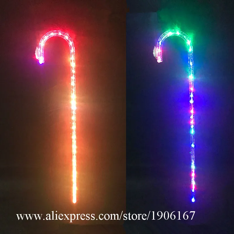 Wholesale 5 Pcs Crystal LED Luminous Cane Jazz Dance Walking Stick Bar
