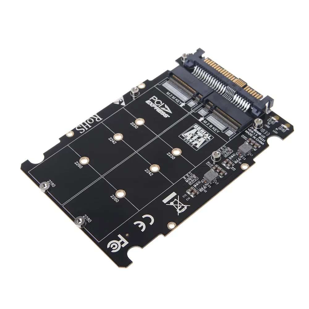 2 в 1 м. NVMe SATA подключения по шине CAN NGFF SSD на PCI e U.2 SFF 8639 адаптер PCIe M2 конвертер