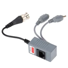 Free shipp10pcs/lot CCTV Camera Audio Video Power Balun Transceiver BNC UTP RJ45 with Audio Video and Power over CAT5/5E/6 Cable