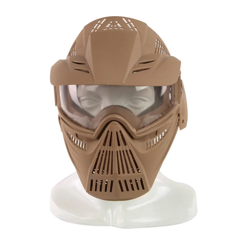 

New style Moto/Cyclin/Tactical Full Face Mask with PC Lens Goggles for Outdoor Sports Hunting Paintball CS Games UV Protection
