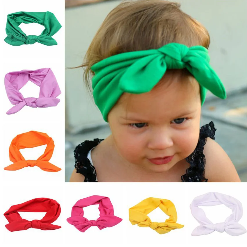 

Baby Shower Bow Knot Headband for Chilren Girls Boy Party Birthday Beauty Turban Headbands Soft Accessories