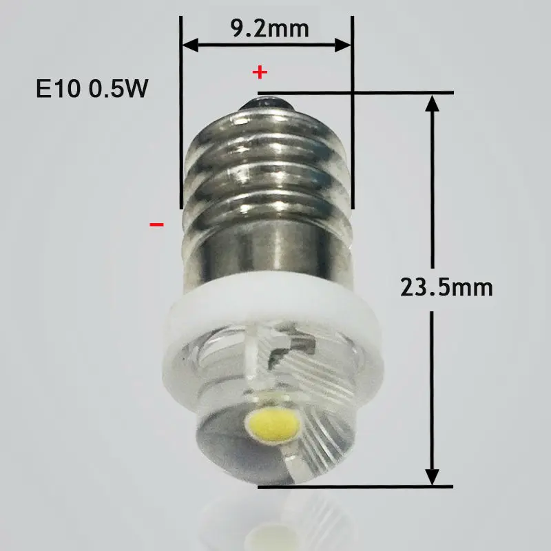 1 шт. P13.5S E10 CREE XPG2 3 Вт 1 Вт 3 Вт вспышка Светильник лампы аварийный светильник лампы 3v dc4-10v/6-24 v СИД лампочка Замена вспышки светильник лампочка