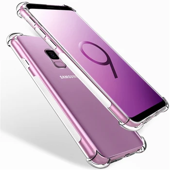 

100pcs Air Cushion Ultra Slim Clear Case For Samsung A10 A20 A30 A40 A50 A60 A70 A2 A6 A6S Core Plus Soft TPU Shockproof Cover