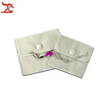  Mini Soft Lint Velvet Jewelry Storage Pouch 5 Colors Flannel Bead Necklace Hand Bag Bracelet Organizer Gift Bag 