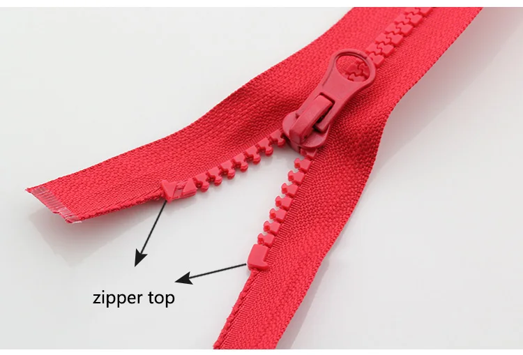 5 M ameublement Continuous Zip avec 10 fermetures éclair-Crème