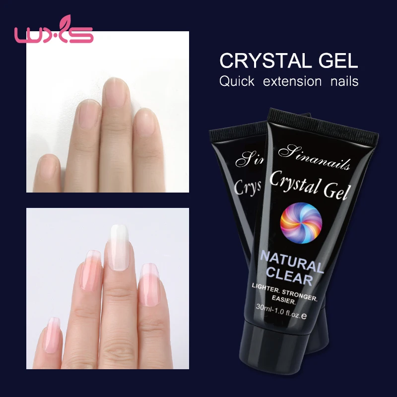 

30ml Nail Builder Gel UV LED Acrylic Poly Extend Polish French Crystal Kits Extension Decoration Tips Tool