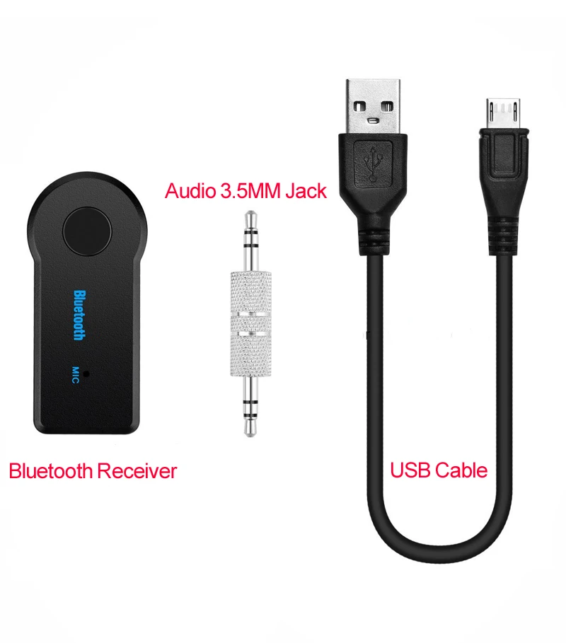 Quality Bluetooth AUX Audio 3.5MM Jack Music Bluetooth Receiver Car Kit Wireless Speaker Headphone MP3 Music Adapter Hands Free (1)
