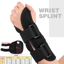 Фиксатор левого/правого запястья защита рук переломы растягивание боли шина поддержка восстановление артрита S/M/L