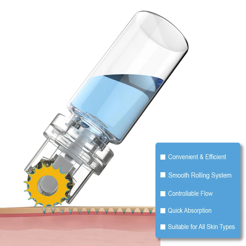 

Dermaroller Mezoroller Micro Needle Hydra Roller Skin Care Texture improvement Anti Wrinkle Acne Reduction Pore Tightening