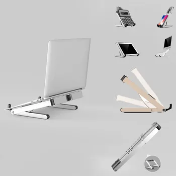 

2019 NEW Folding Aluminum Notebook Laptop Anti-slip Cooling Pad Stand Holder for Apple MacBook Mac Book Lenovo Samsung Computer