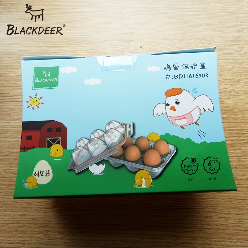 BLACKDEER al aire libre herramientas huevo fresco transparente caja de almacenamiento portátil de viaje bandeja equipo Camping Picnic juego de vajilla