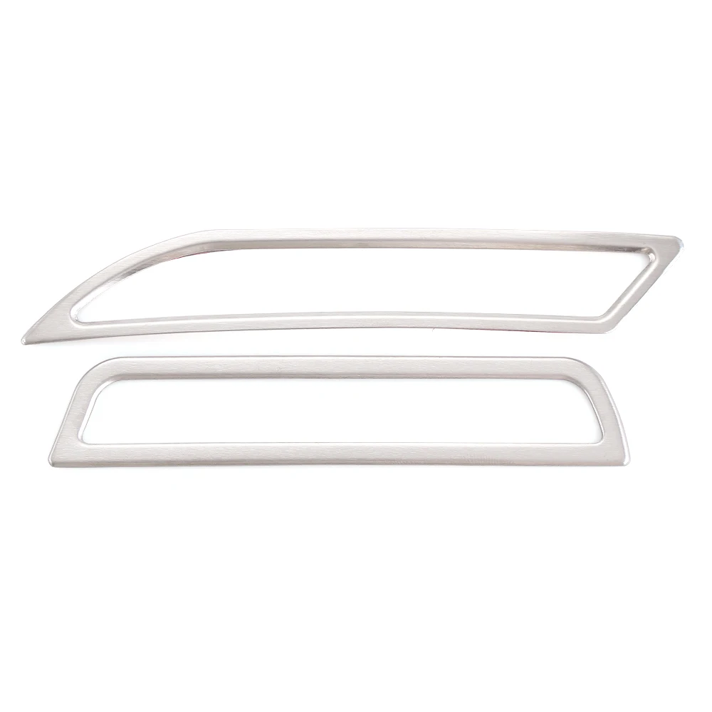 

2pcs/set Car Stainless Steel Air Conditioning Vent Cover Sticker For Volkswagen VW Golf 7 VII MK7 2013 2014 Car Styling