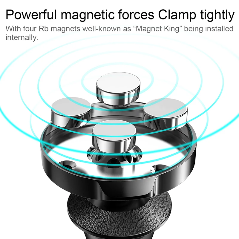  Baseus Magnetische Auto Halter für Handy Air Vent Halterung Für iPhone Samsung PU Leder Auto Telefo