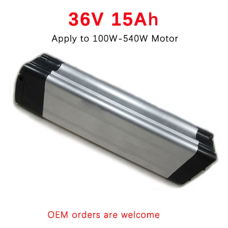 36V 15Ah 500W Electric Bike Battery E Scooter Silver Fish Lithium Ion Pack For Bicycle Motor | Спорт и развлечения