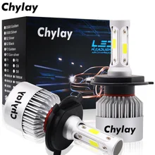 H11 светодиодный H1 H7 H4 H3 H8 H27 HB3 HB4 9005 9006 881 светодиодный головной светильник лампа 72W фары для 8000LM 6500k Авто противотуманных фар светильник лампы 12V 24V