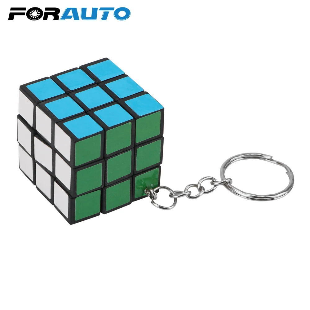 FORAUTO мини-автомобильный брелок магия игрушка Key цепи телефона кулон ключ кольцо головоломка Кубик Рубика брелок подарок для друг