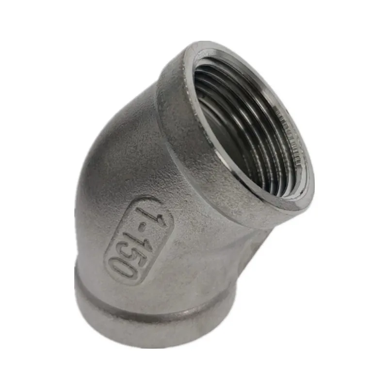 

High Quality 45 degree Elbow 1/4-2" Female Fitting 304 Stainless Steel Pipe Biodiesel Degree ZG NEW