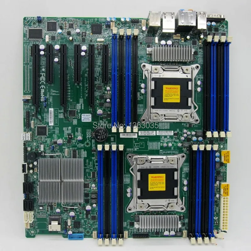 EMS DHL-Бесплатная доставка X9DAI Серверная материнская плата C602 чипсет LGA2011 DDR3