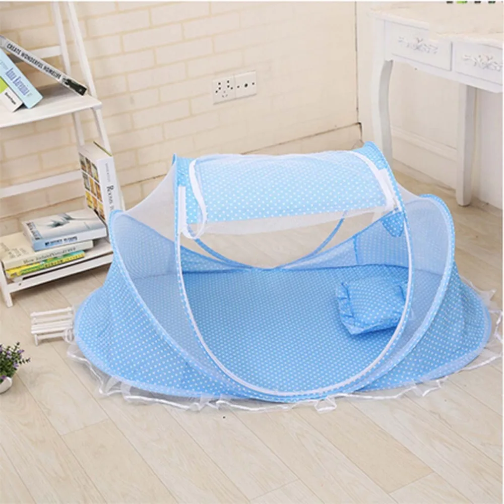 

netting mosquito for baby infant with pillow mat portable folding comfortable crib sets multi function children tent bedding