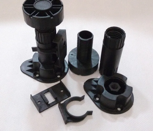 New 95 130mm Adjustable Feet Foot Circular Plastic / Adjustable