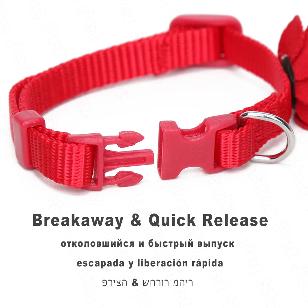 Small-Dog-Puppy-Collar-for-Cat-Kitty-Pet-Nylon-Necklace-Collars-Breakaway-Adjustable-Flower-Collar-Lead (8)