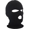 2022 New Full Face Cover Mask Three 3 Hole Balaclava Knit Hat Winter Stretch Snow mask Beanie Hat Cap New Black Warm Face masks ► Photo 2/6
