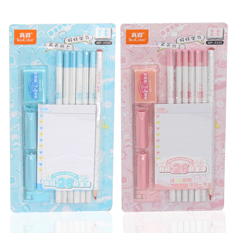 TrueColor Pupils practice writing triangular pencil grip pen eraser