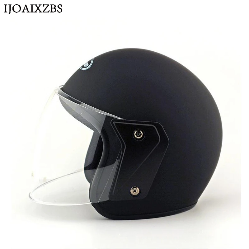Черный защитный шлем жесткий Утепленная одежда с открытым лицом Съемная внедорожных защита шлемы для мотоцикла для велоспорта Winproof шляпа
