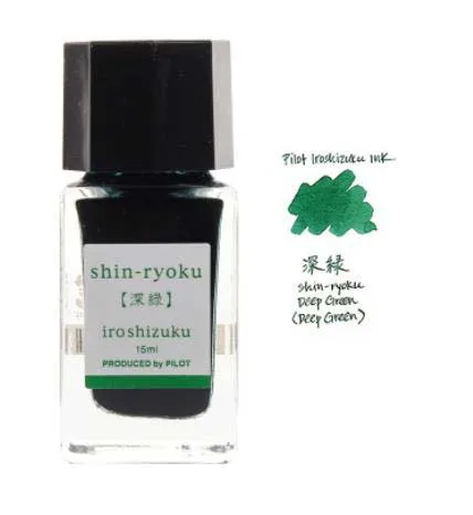 Polit iroshizuku чернила-15 перьевых ручек Стекло чернильницу, 24 цвета, чтобы выбрать часовой механизм: японский письменных принадлежностей - Цвет: Deep green