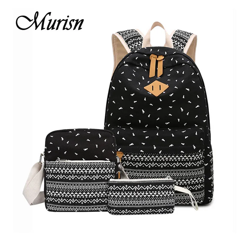 Women's Backpack Canvas School Bag Printing School Backpacks Shoulder Bags Preppy Style Bookbags main image 1