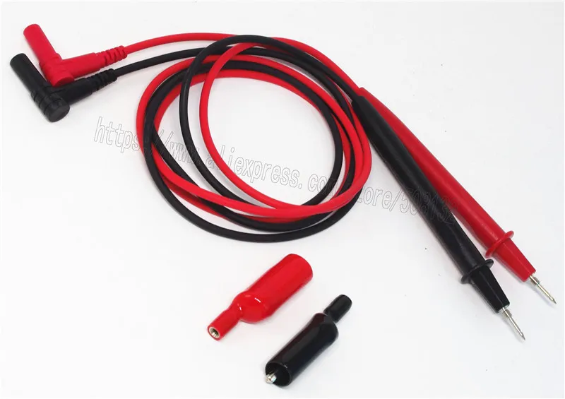 

Insulated PVC 4mm test lead sharp tip with screw + M4 threaded socket Electrical Clamp Tester Probe Crocodile for Multimeter