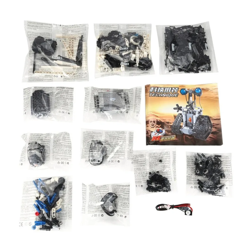 Winner 7112 2.4G Remote Control Intelligent Electric RC Robot Building Block DIY Unassembled Kit Toy For Kids Gift