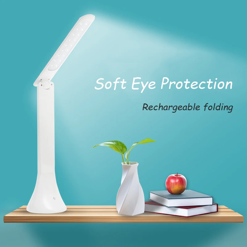3.5W LED Desk Lamp Dimmable Touch Book Light USB Charging Reading Light